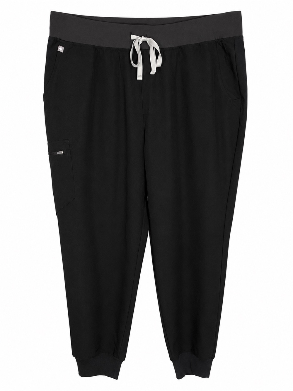 FIGS Women’s Zamora Jogger Scrub Pants 3XL Black Drawstring Pockets Medical